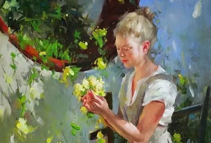 旅美畫家劉方偉的人物油畫，筆法精湛，光感十足！