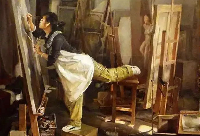 全國油畫展展出的前50名油畫作品，太真實養眼了！