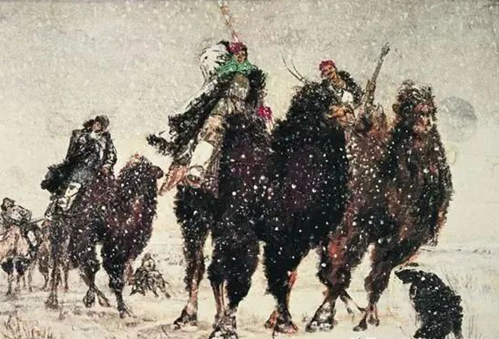 著名中國畫畫家、收藏家，杰出的社會活動家，畫壇巨匠黃胄作品