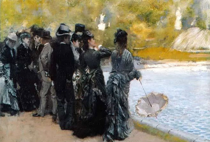 19世紀意大利大畫家德·尼蒂斯，融合了沙龍藝術和印象派的風格