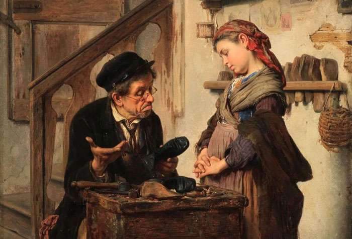 意大利威尼斯著名畫家安東尼奧·羅塔，油畫中的生活百態