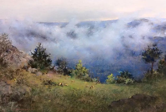 伊朗畫家賈瓦德·索萊曼普作品欣賞，自學成才，永無止盡的感覺