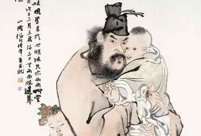 觀任伯年筆下鐘馗：我今欲借先生劍，地黑天昏一吐光