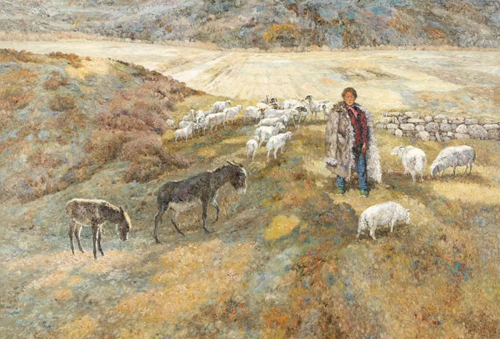 中央美術學院教授、油畫系第一工作室主任孫為民，節奏和韻律的變化