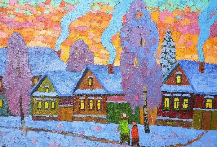 俄羅斯畫家伊戈爾·扎格利耶維奇，斑斕多彩的風景畫