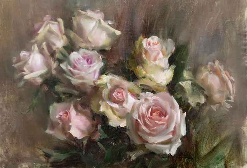 在美國芝加哥生活和工作的中國上海人：瑪麗·錢油畫作品欣賞（二）