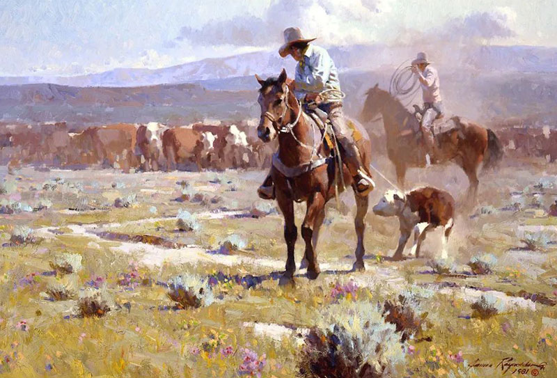 美國畫家詹姆斯·雷諾茲油畫作品欣賞