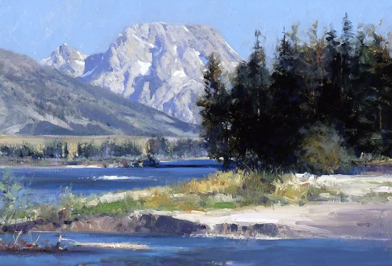美國西部畫家詹姆斯·雷諾茲風景作品，用細膩的筆觸，勾畫最美的風景