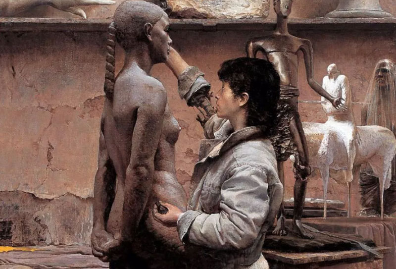 中國當代著名油畫家徐芒耀作品欣賞