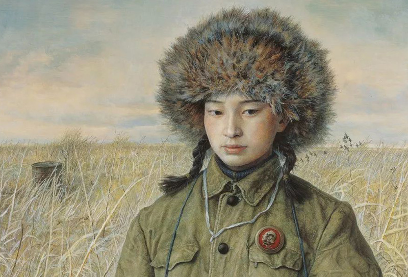 遠去的青春，首師大美院教授劉孔喜筆下的女知青