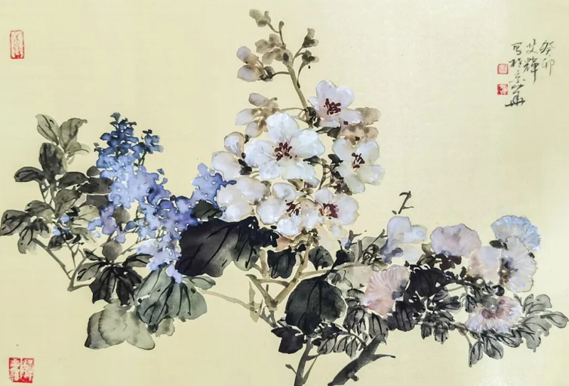 中國美術家協會會員，中國女畫家協會會員艾輝國畫作品欣賞