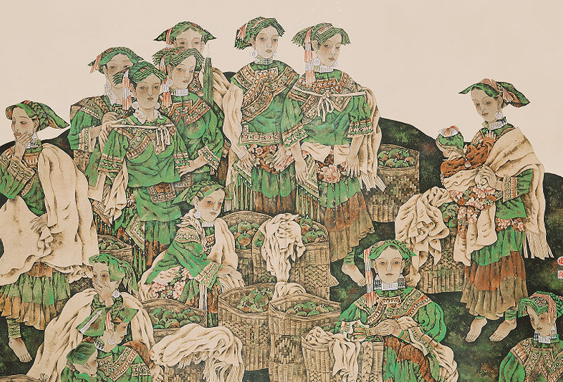 西安美術學院國畫系教授、博士生導師劉永杰國畫作品欣賞